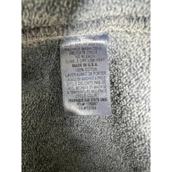 Stateside Anthro Women's Blue Terry Cropped Kick Flare Sweatpants Size Small - Picture 8 of 9